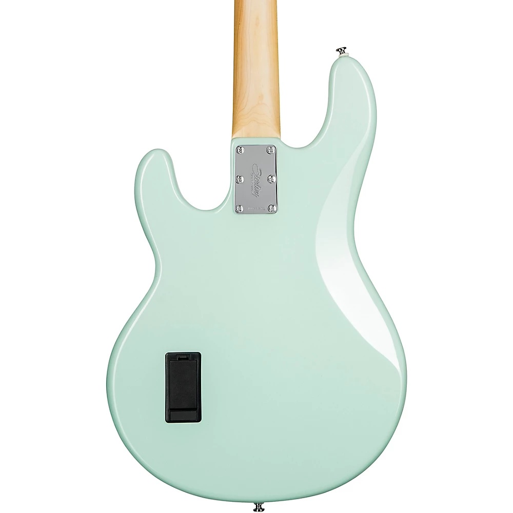 Sterling by Music Man StingRay Ray4 Maple Fingerboard Electric Bass Mint Green White Pickguard