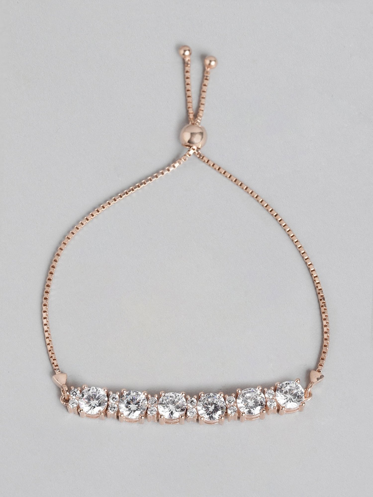 Zavya 92.5 Sterling Silver Regal Rosette Flexible Fit Bracelet for Women