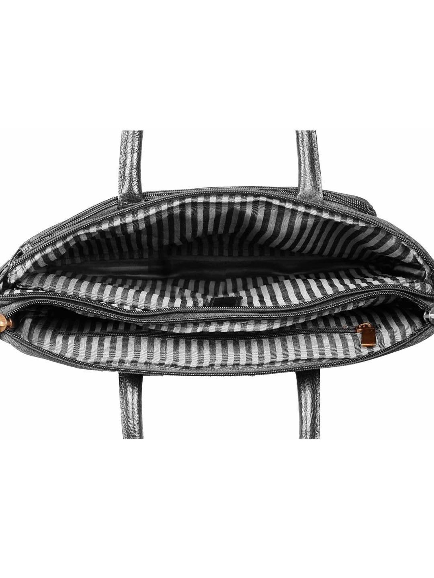 SCHARF Casa Grace Black Leather Medium Laptop Messenger Bag - 13.4 inches