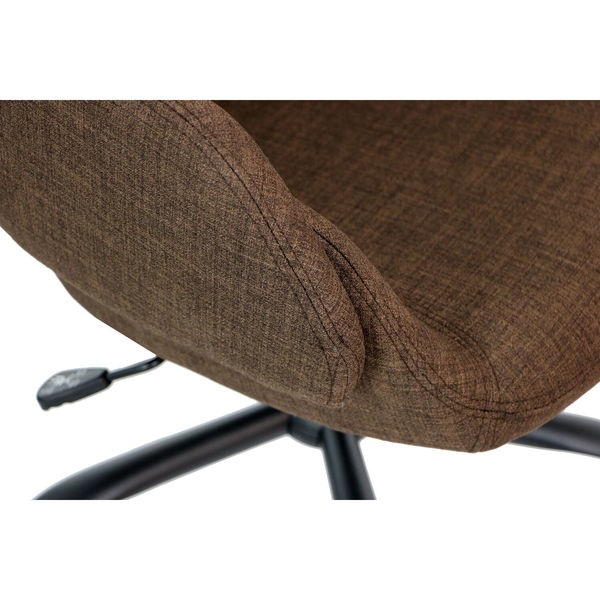 Hanover HOC0001 17.75-20.75 in. Everson Gas Lift Wheeled Office Chair, Chocolate