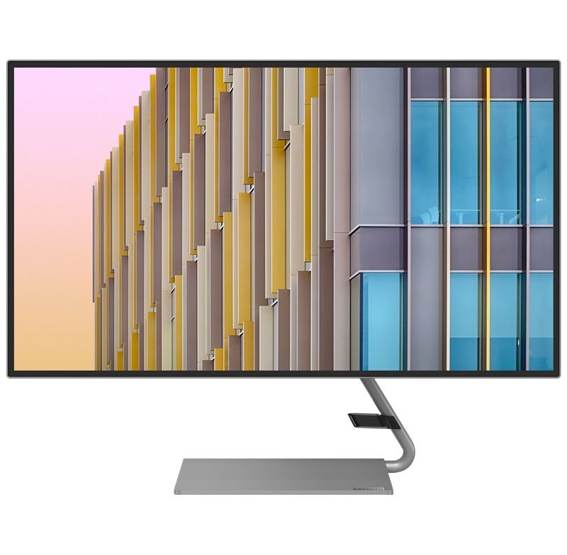 Lenovo Q27h-10 27" WQHD WLED LCD Monitor - 16:9 - Gray - 27" Class - In-plane Switching (IPS) Technology - 2560 x 1440 - 16.7 Million Colors