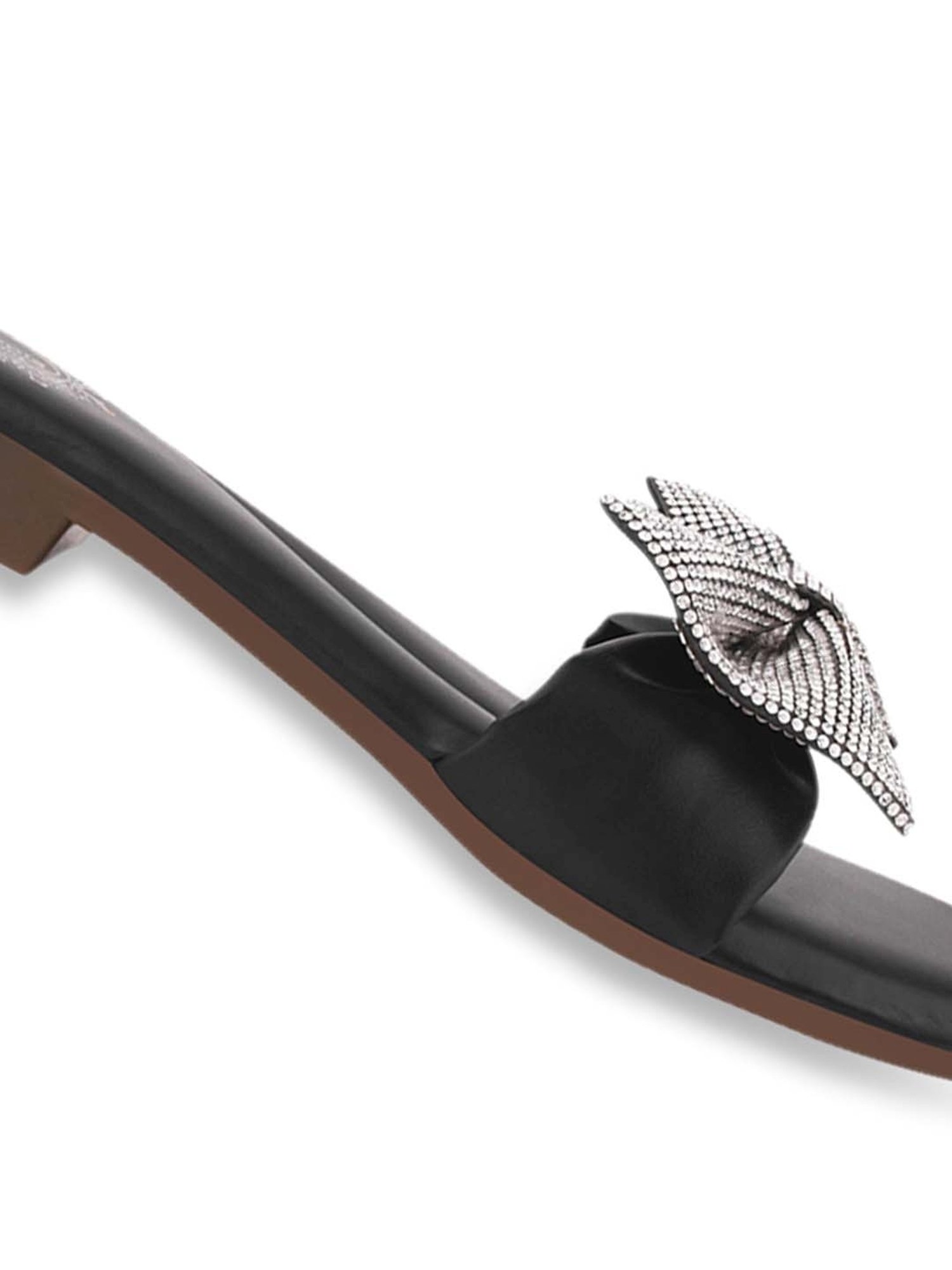 Shoetopia Women's Black Casual Sandals