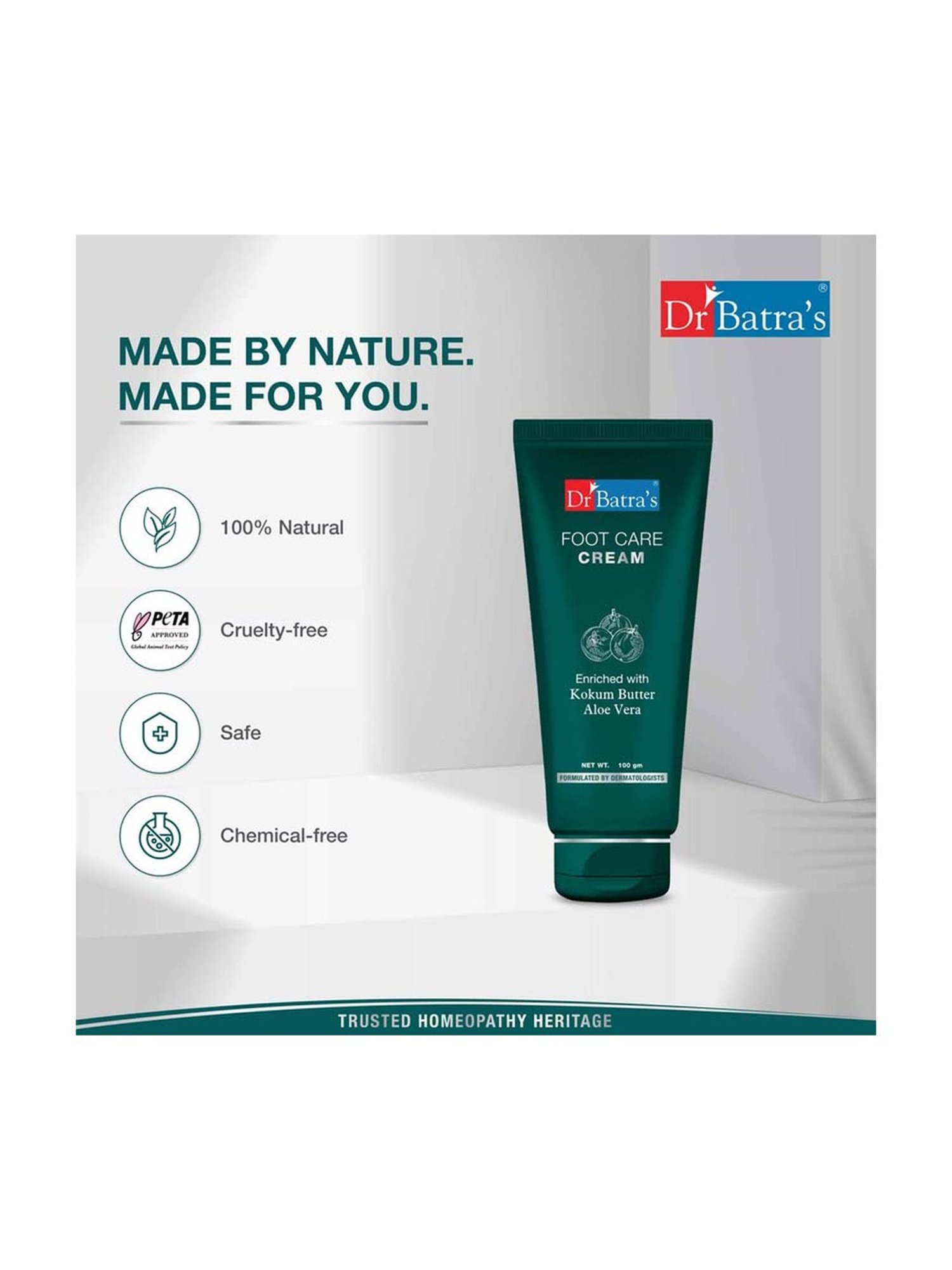 Dr. Batra's Foot Care Cream (Pack of 2)