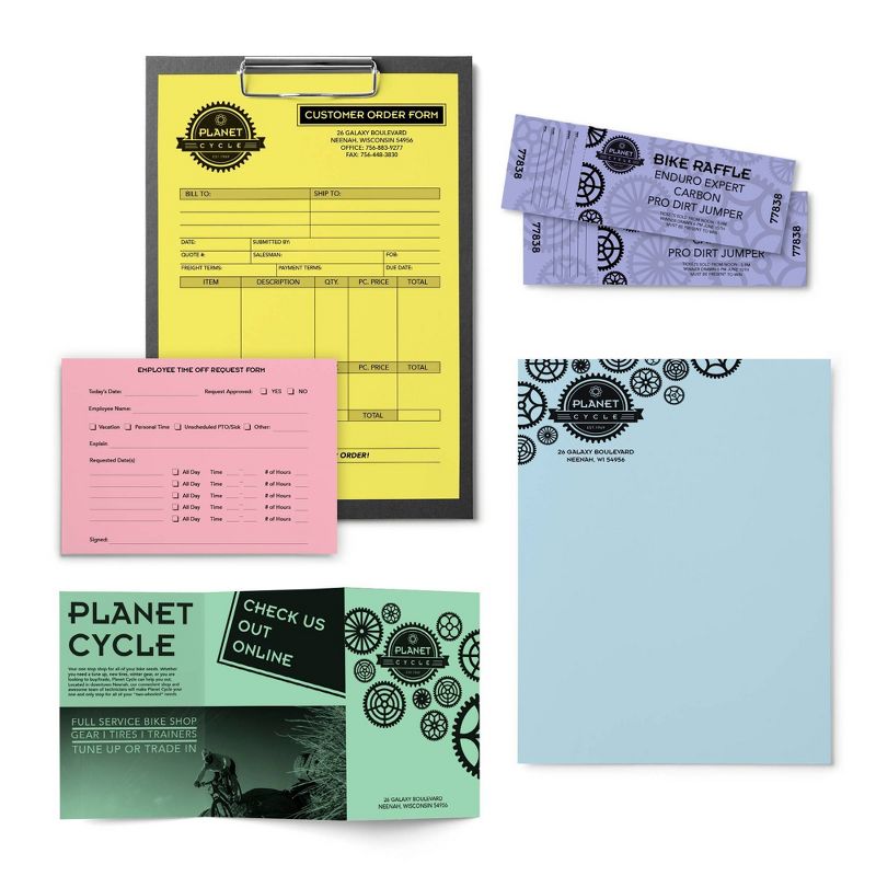 100 Sheets Printer Paper 8.5"x11" Pastel - Astrobrights