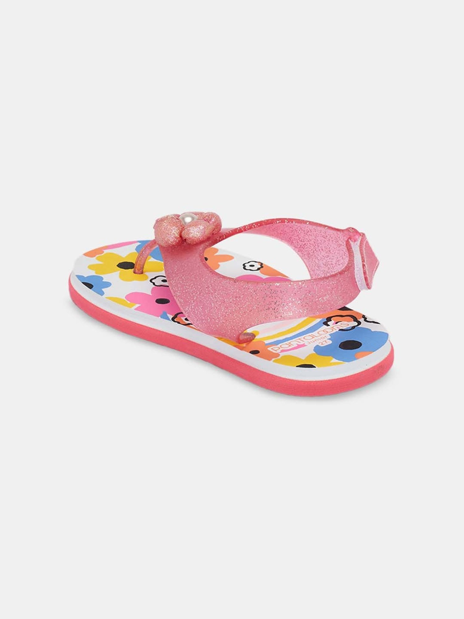 Pantaloons Junior Pink & White Flip Flops