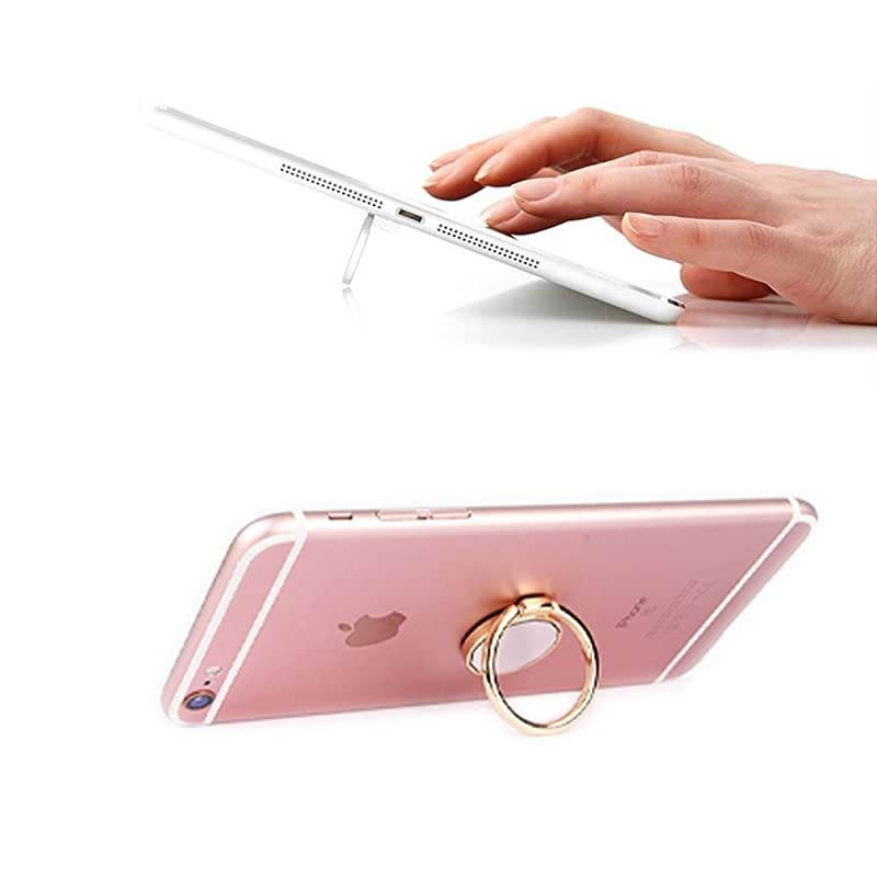Ring Holder Stand Rose Gold Universal Thin Finger Ring Grip Ring Stand Grip Mount Compatible with iXR XS Max 8 7 6s 6 Plus Smartphones Cactus