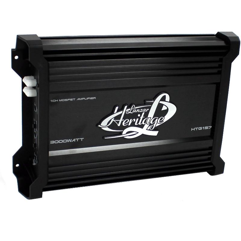 Lanzar HTG157 3000W Mono MOSFET Car Audio Power Amplifier Amp Stereo with 2 Ohm
