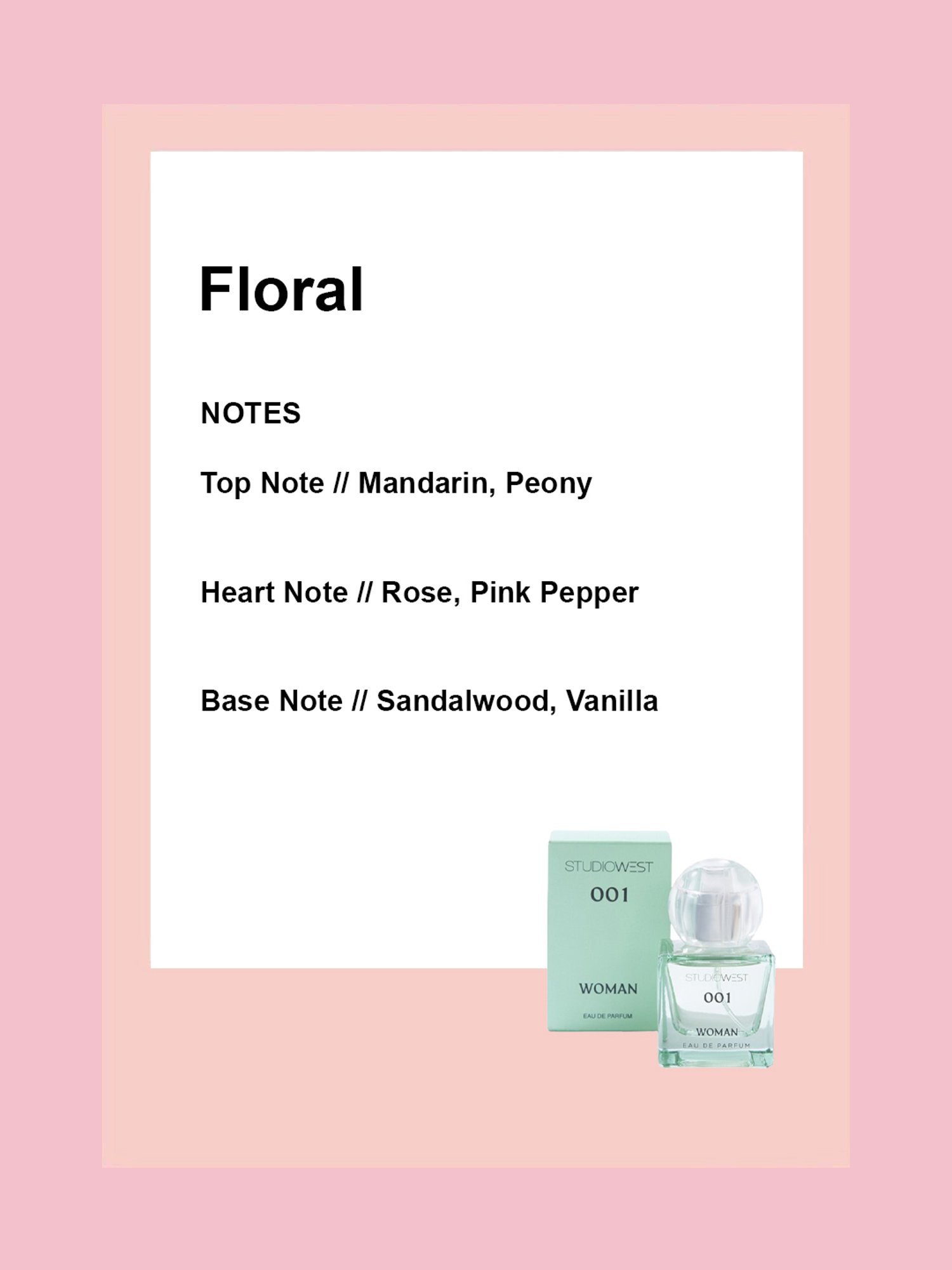 Studiowest by Westside 001 Eau de Parfum for Woman - 25 ml