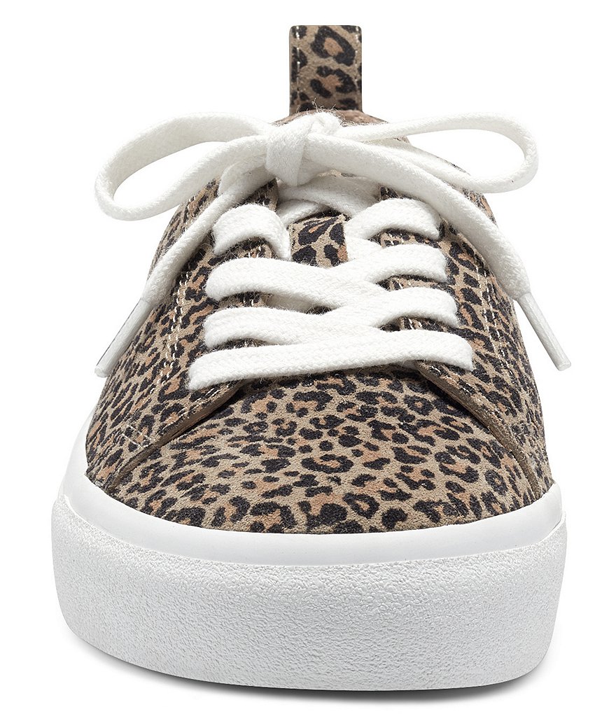 Lucky Brand Dansbey Leopard Printed Suede Sneakers