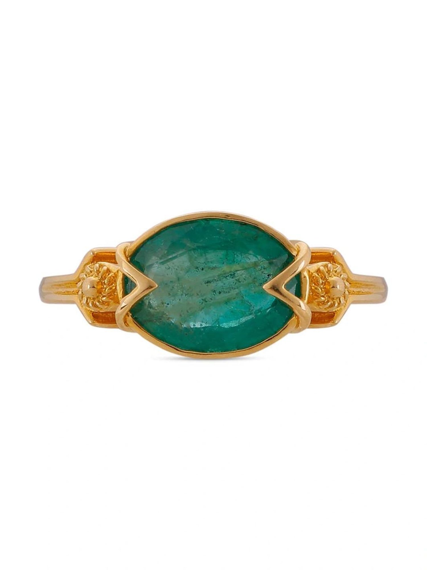 CKC Classic Emerald Gold Ring
