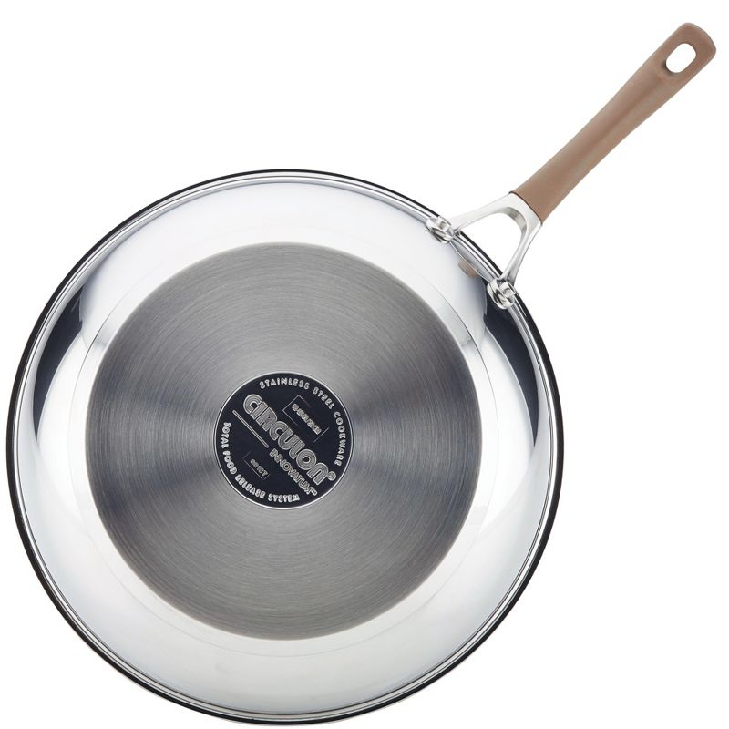 Circulon Innovatum 10" Stainless Steel Nonstick Open Skillet Champagne