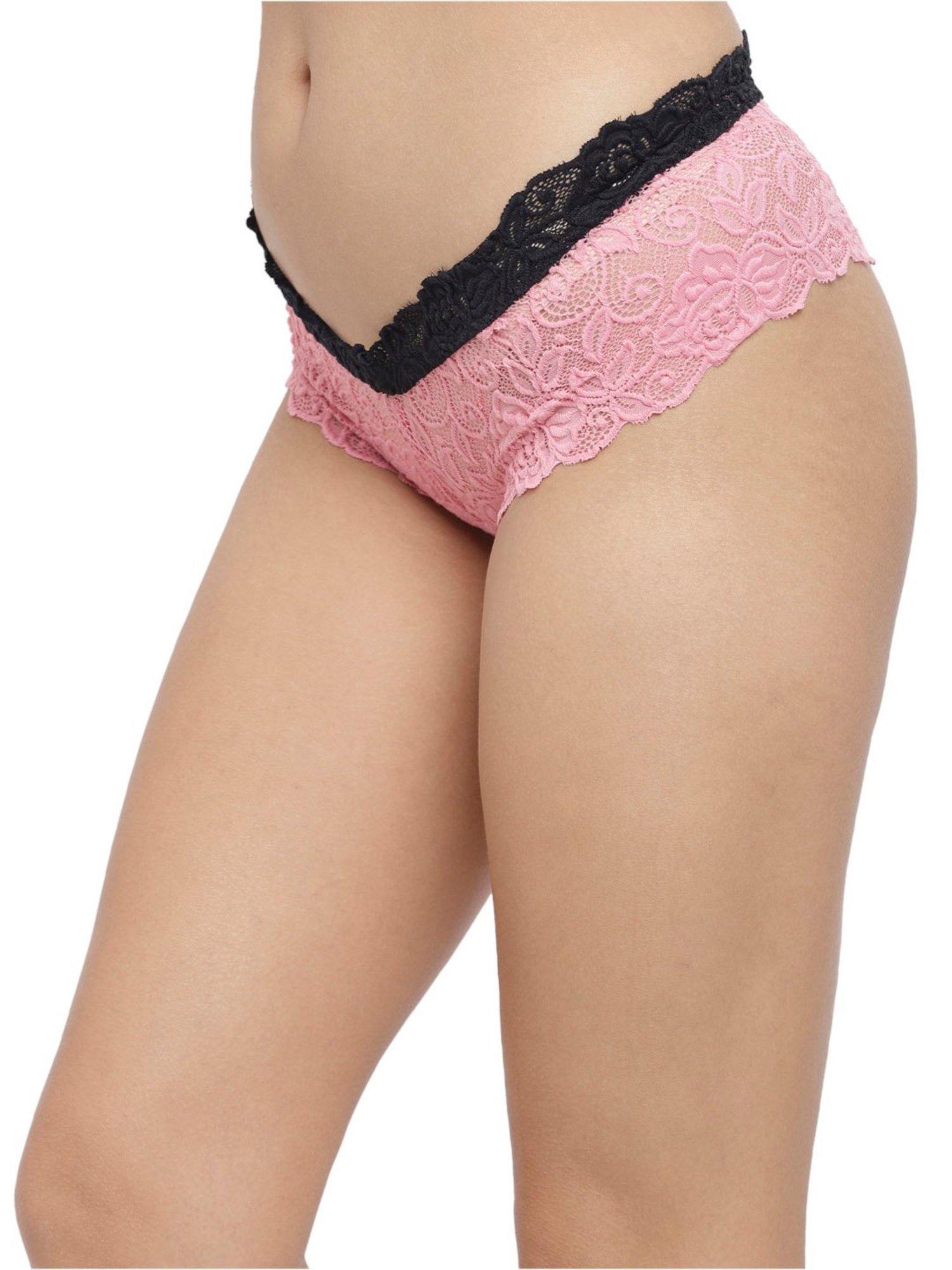 N-Gal Pink Lace Hipster Panty