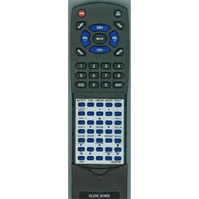 replacement remote control for concertone zx700, zx800
