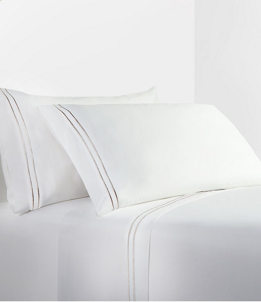 HiEnd Accents Stripe Embroidery Sheet Set