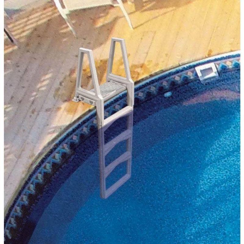 Confer 63552X Sturdy 46 to 56 Inch Adjustable Above Ground Swimming Pool Ladder
