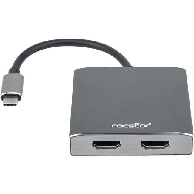 Rocstor Premium USB-C to Dual HDMI Multi Monitor Adapter 4K 30Hz USB Type- C