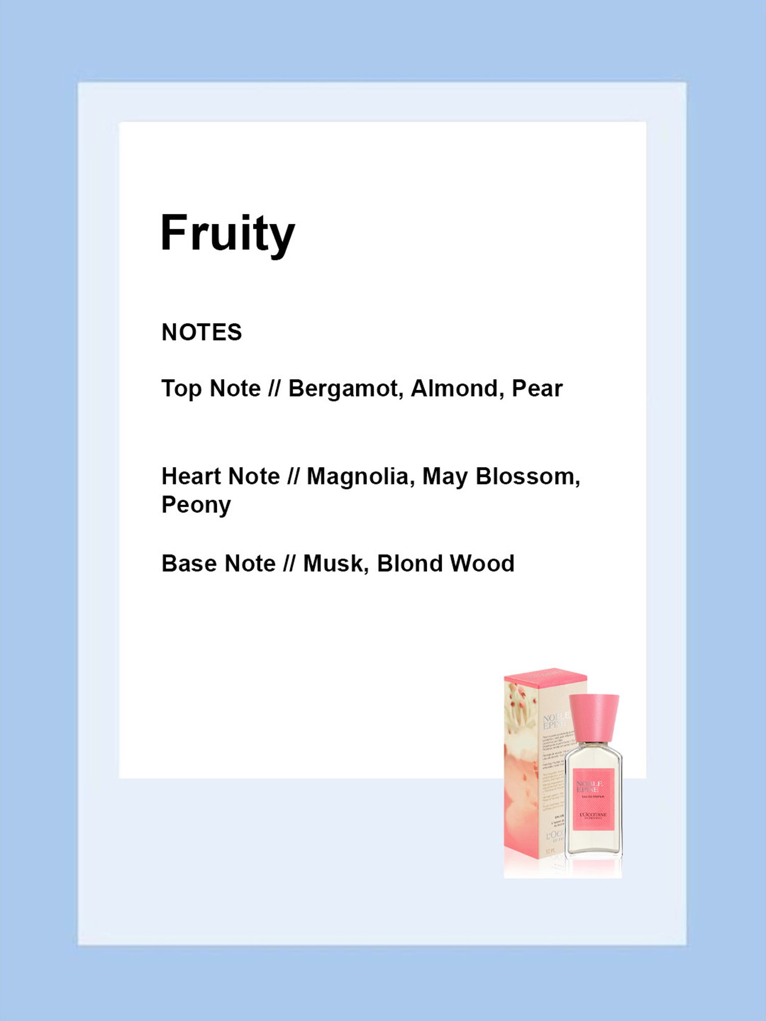 L'Occitane En Provence Noble Epine Eau de Parfum - 50 ml