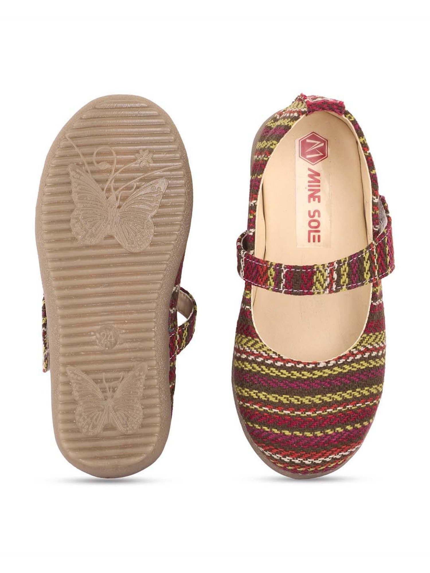 Minesole Kids Multicolor Mary Jane Shoes