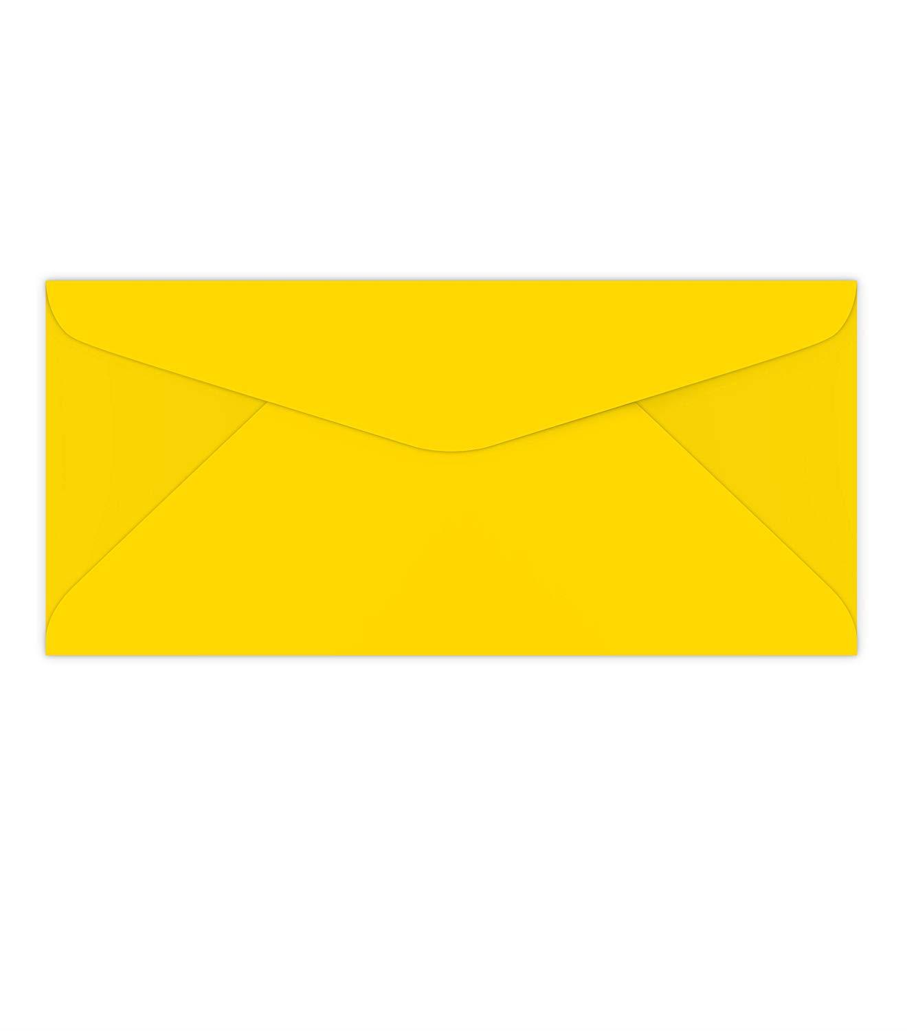 Bright Color #10 Envelopes - 50 Envelopes (Sun Yellow)