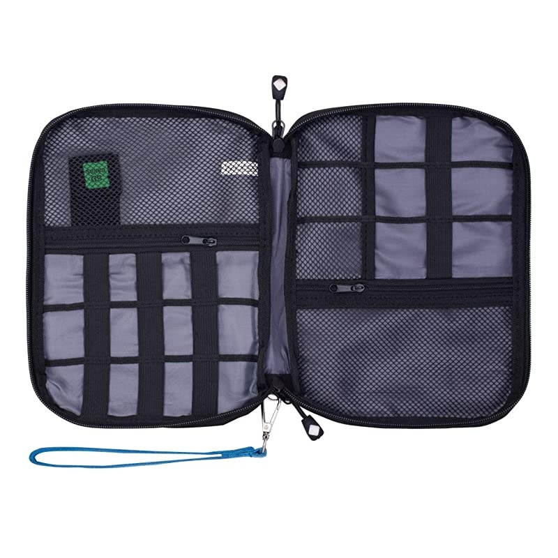 Cable Organizer Bag Waterproof Portable Electronic Organizer for USB Cable Cord Phone Charger SD Card,5pcs Cable Ties