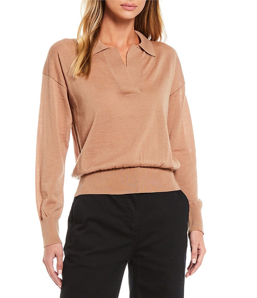 Alex Marie Rosa 3/4 Sleeve Button Front Round Neck Cardigan