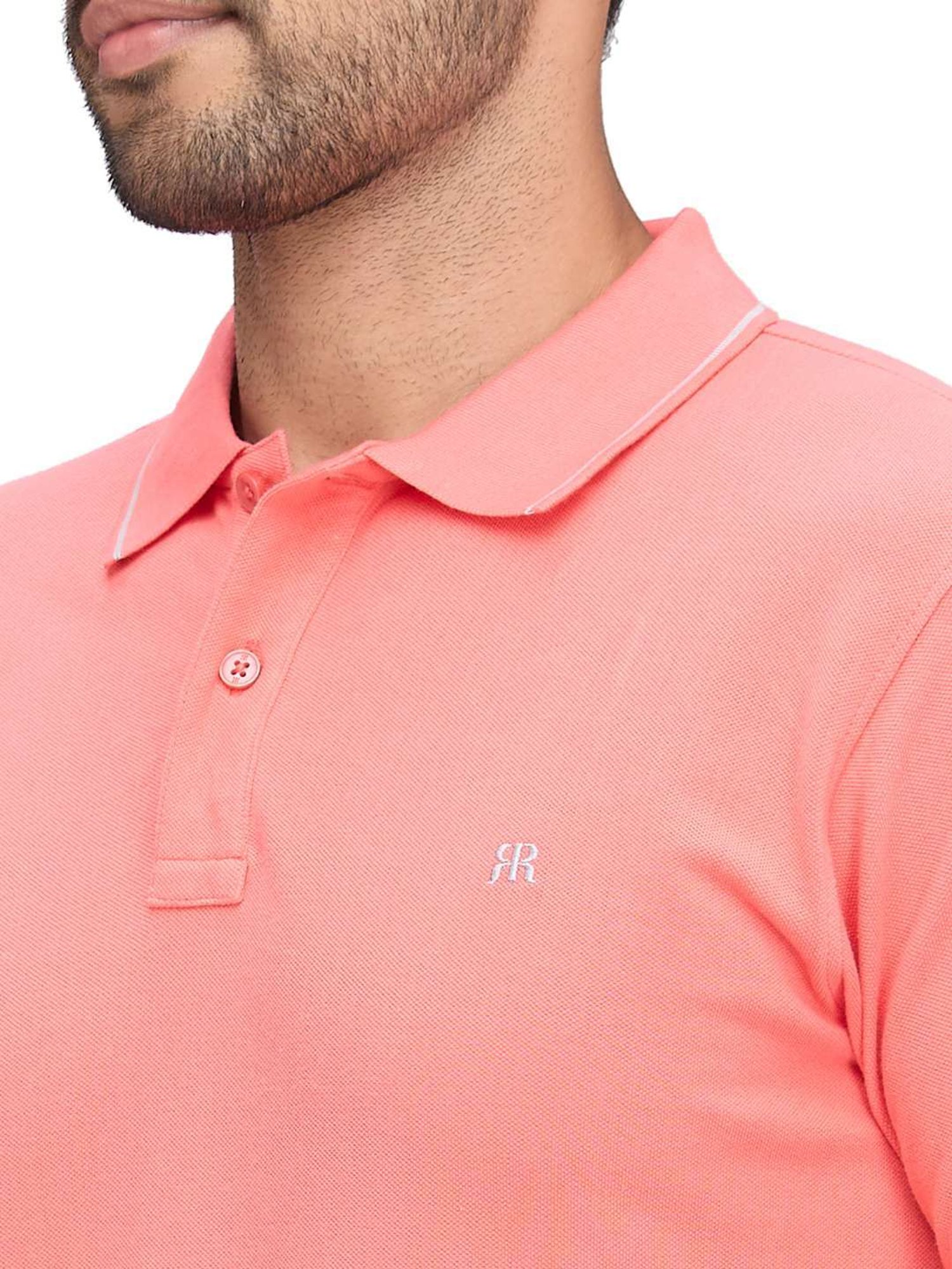 Raymond Pink Slim Fit Polo T-Shirt