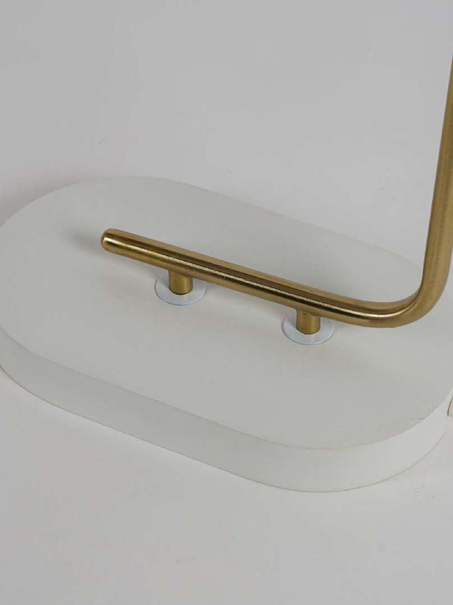 Kapoor Lamp Shades White & Brass Metal Cona Table Lamp