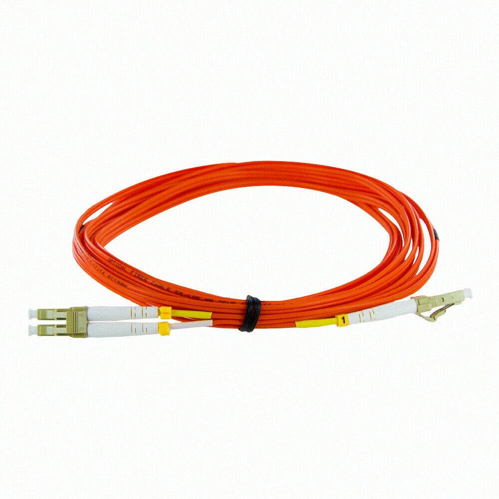 5M LC-LC Duplex 50/125 Multimode Fiber Optic Patch Cable Cord Jumper Orange New