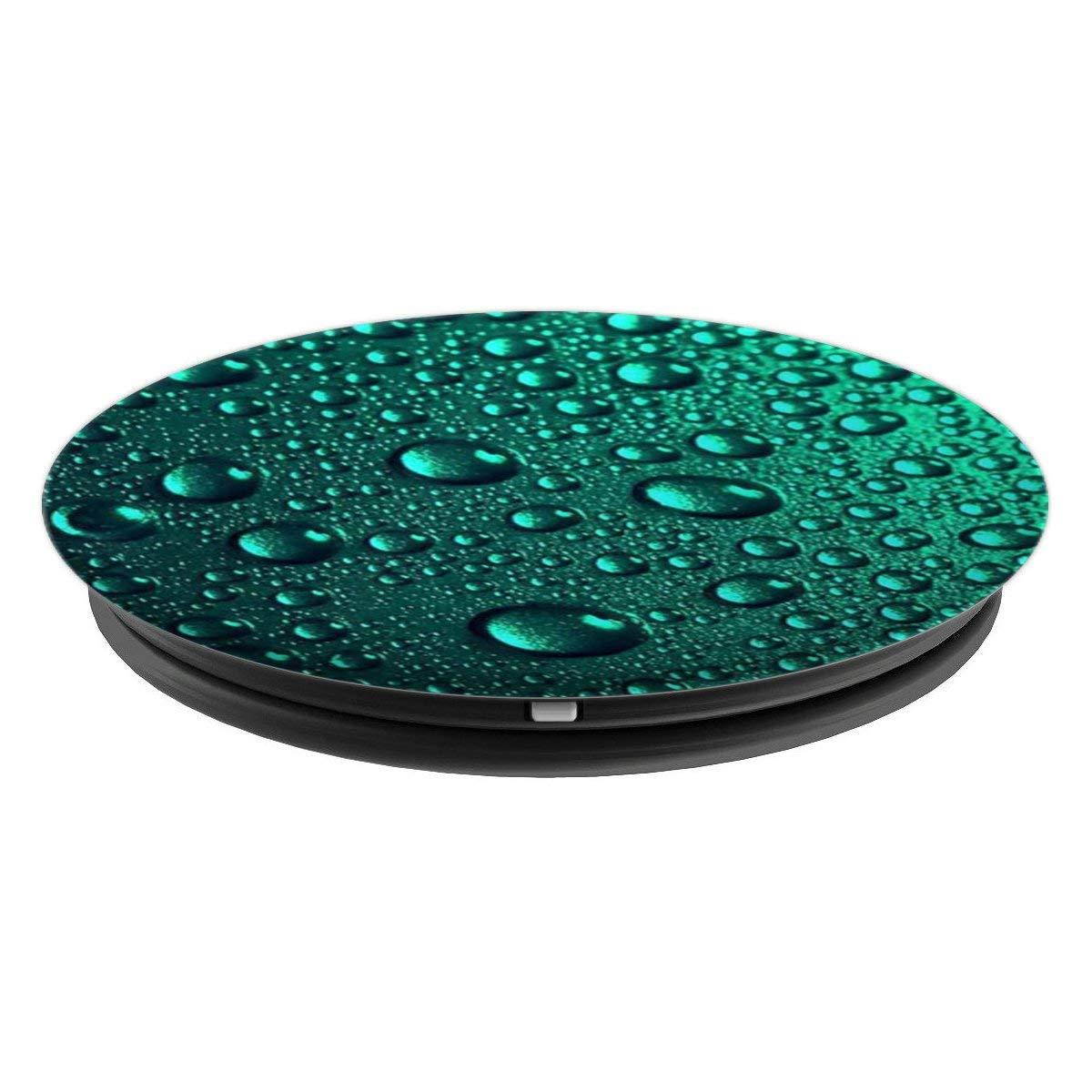 Water Drop Green PopSockets Grip and Stand for Phones and Tablets