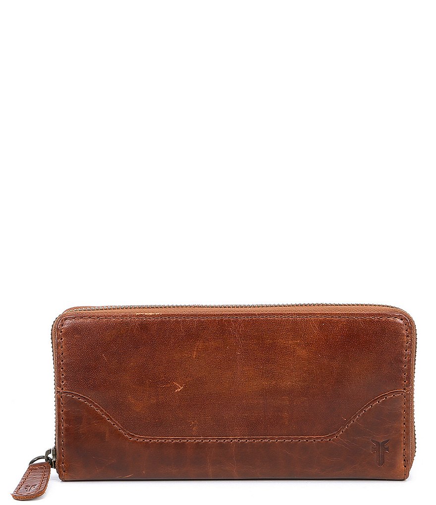 Frye Melissa Leather Zip Wallet