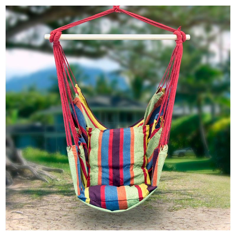 Web Spinner Swing 24" Diameter - Black - Sorbus