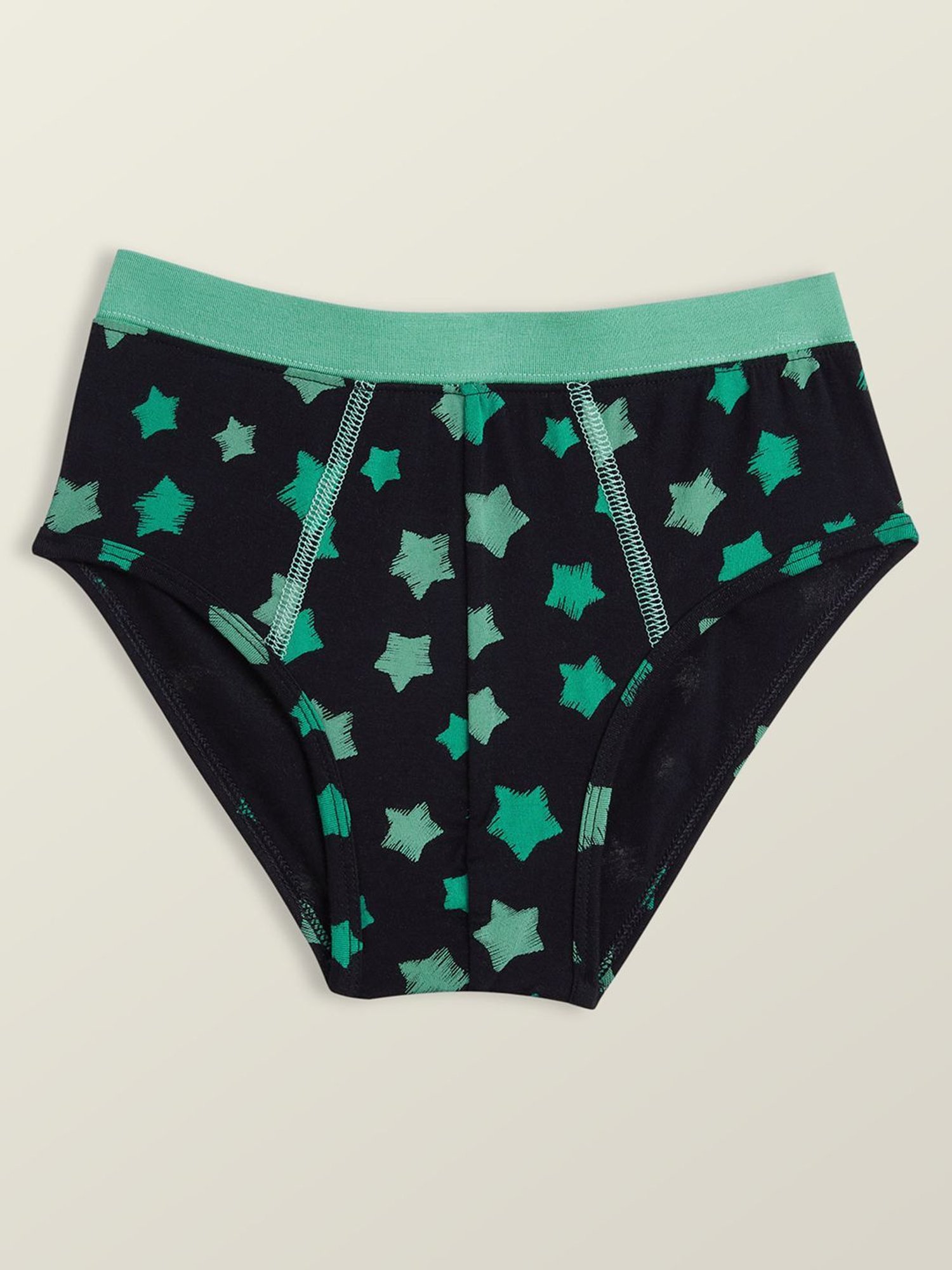 XY Life Kids Purple & Blak Printed Breifs (Pack of 3)