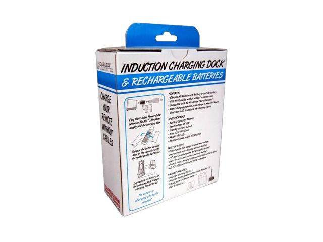 CABLES UNLIMITED Wii Dual Remote Induction Charging System with Rechargeable Batteries