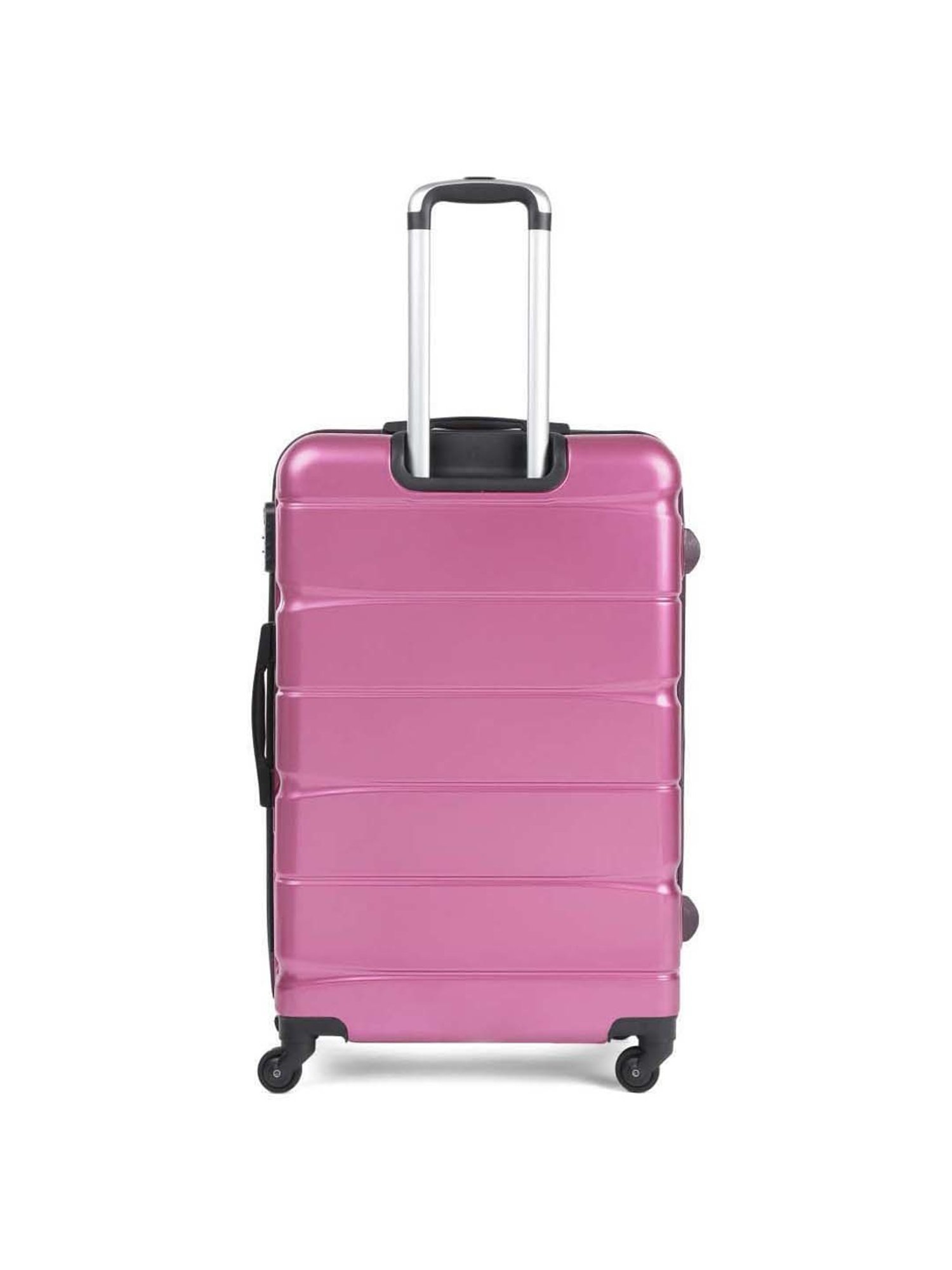 Swiss Military Jenny Purple Striped Hard Medium Trolley Bag - 45 cm