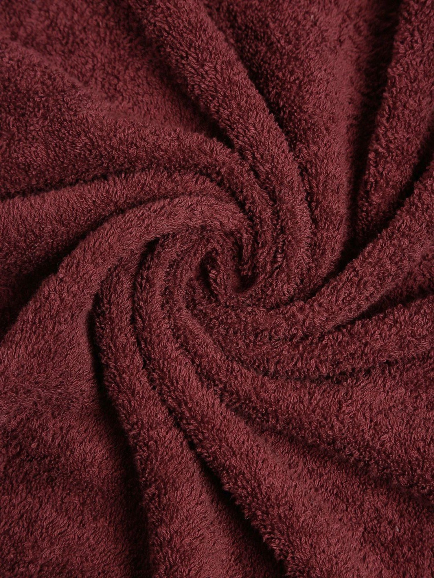 Creeva Burgundy 525 GSM Cotton Bath Towel Set of 2