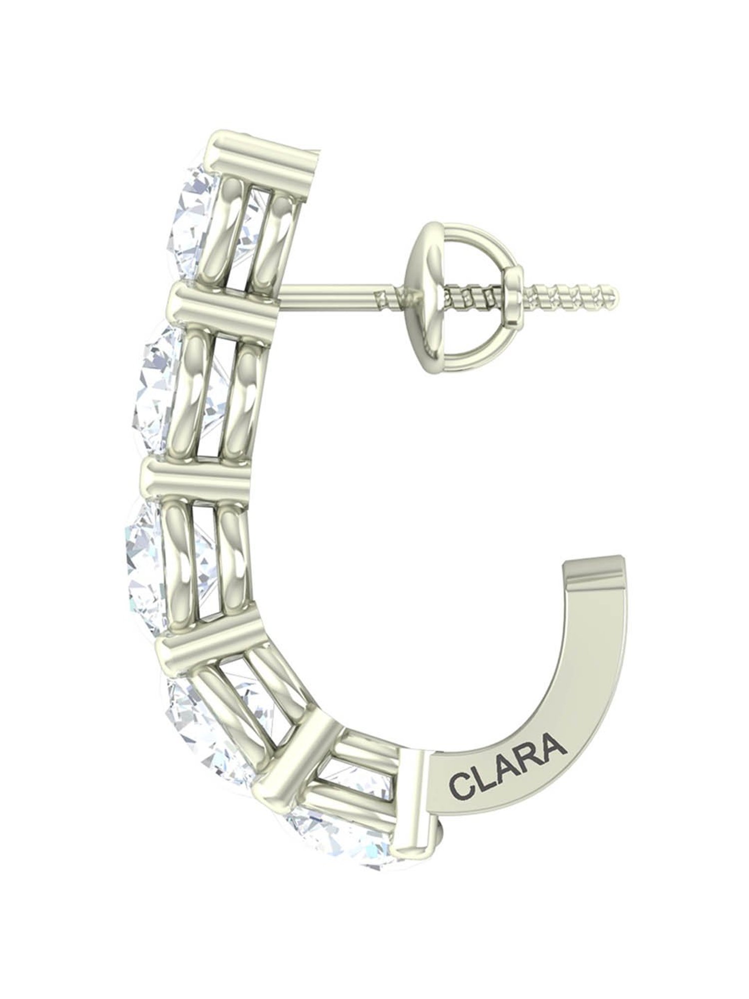 Clara 92.5 Sterling Silver Remy Earrings for Women