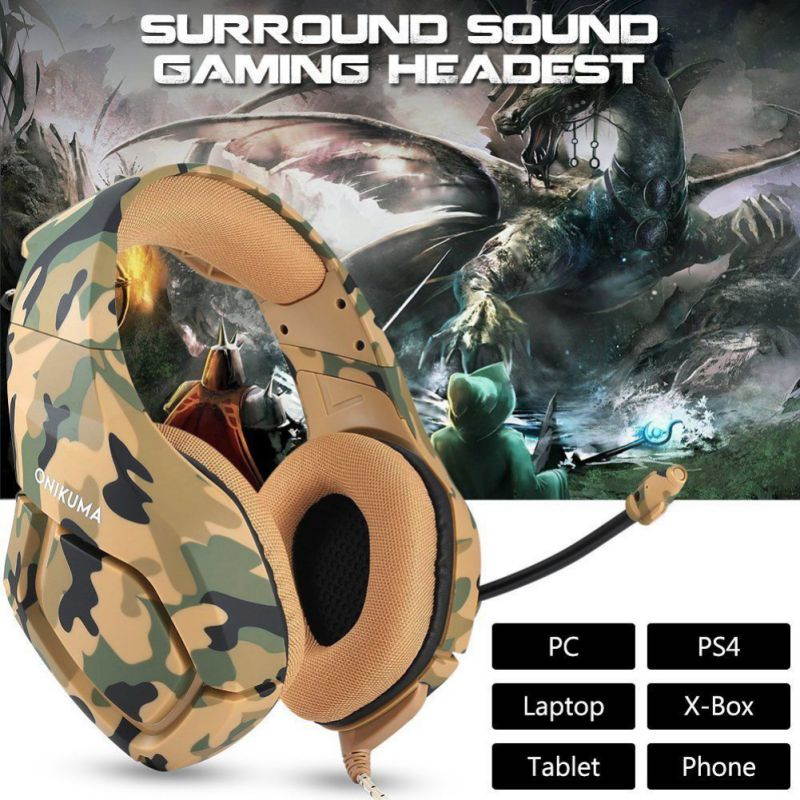 Gaming Headset With Mic For XBOX One PS4 Headphones Microphone Beats