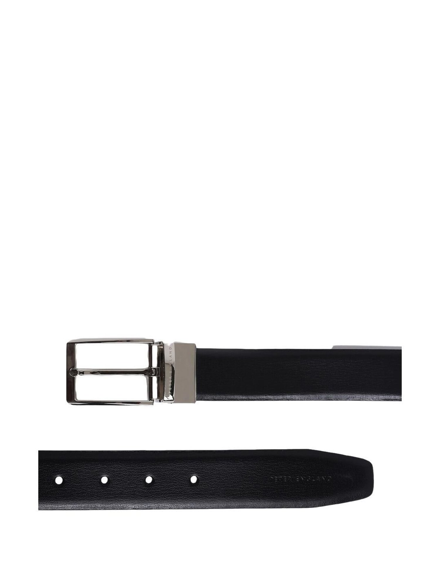 Peter England Brown & Black Leather Reversible Belt For Men