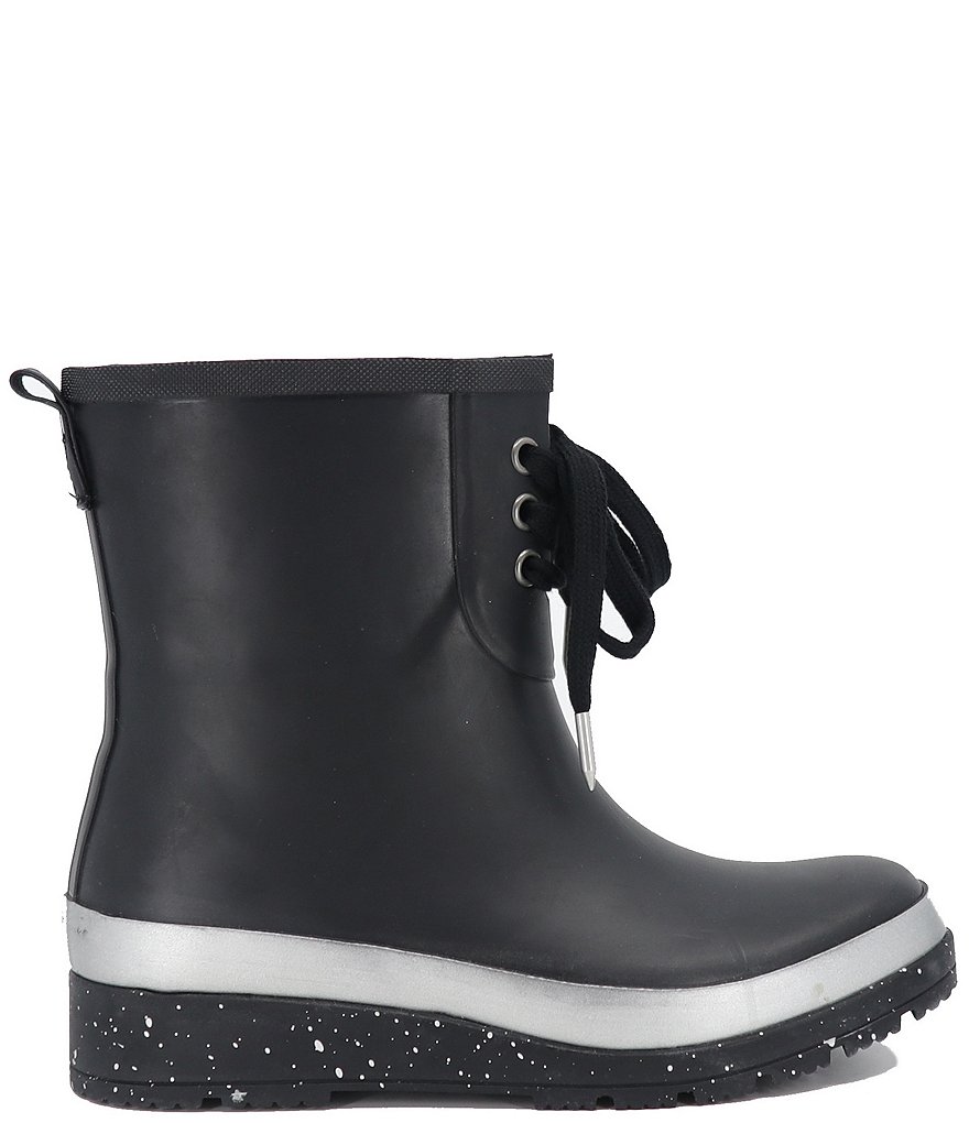 Splendid Dawn Lace Front Wedge Rain Booties