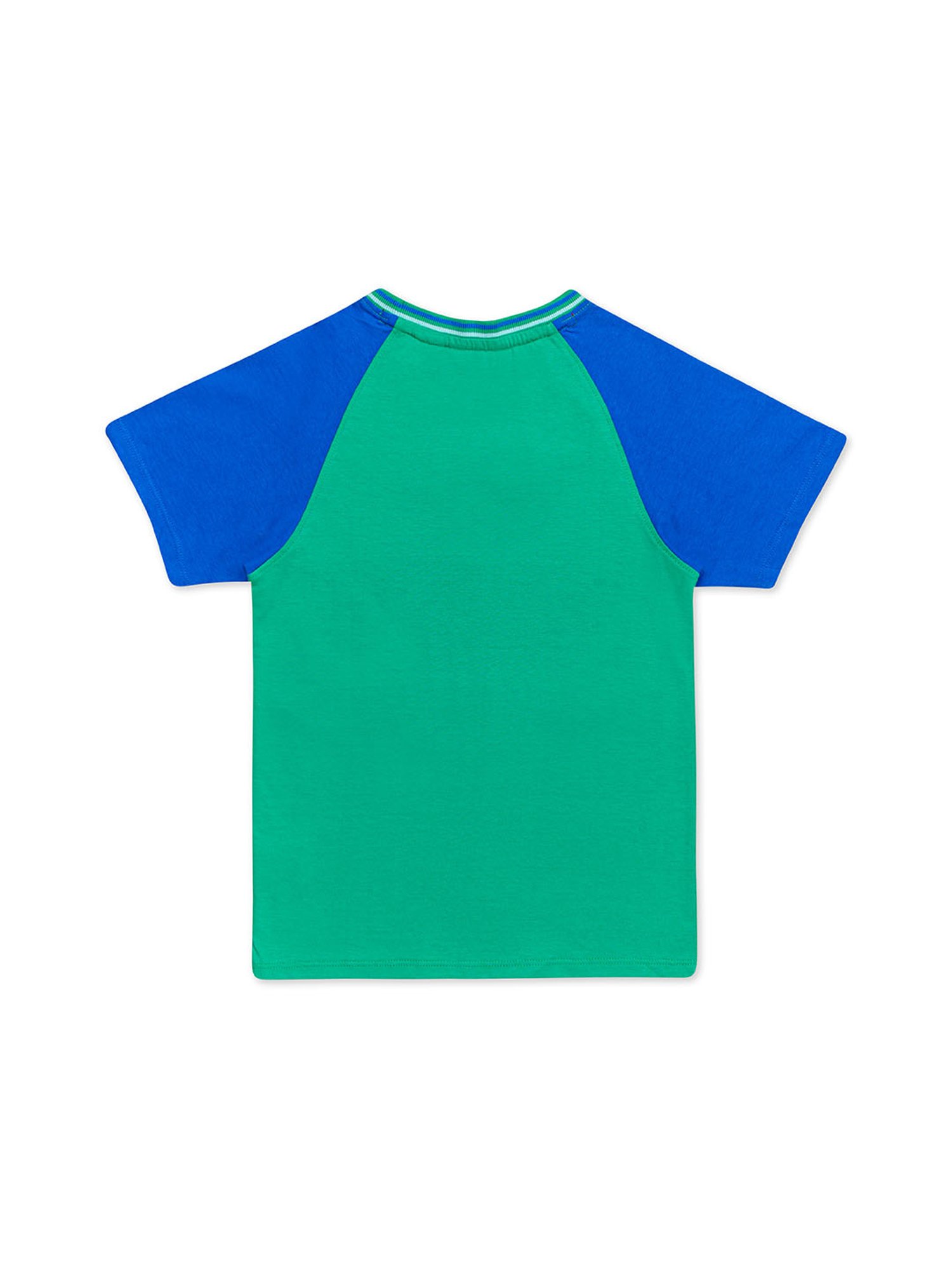 H by Hamleys Kids Green & Blue Printed T-Shirt