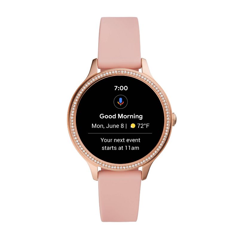 Fossil Gen 5E Smartwatch 42mm - Rose Gold-Tone with Blush Silicone