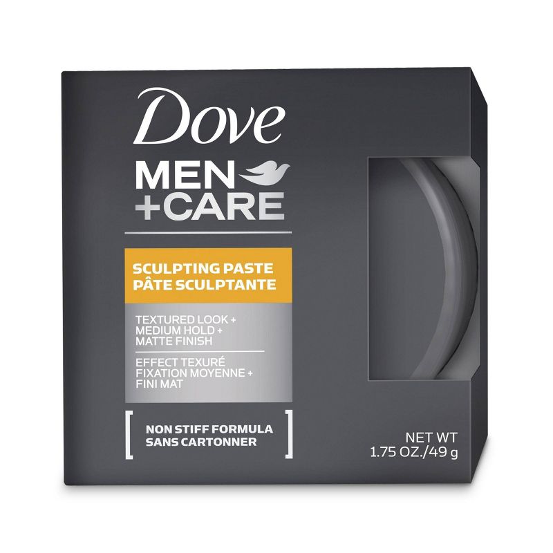 Dove Men+Care Textured Look + Medium Hold + Matte Finish Sculpting Hair Paste Gel - 1.75oz