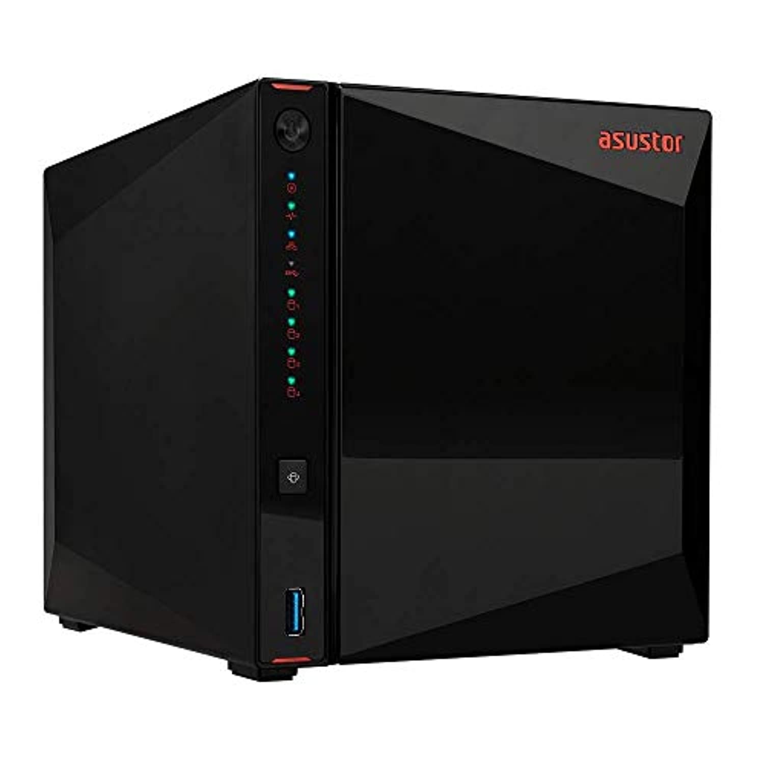 Asustor AS5304T - 4 Bay NAS, 1.5GHz Quad-Core, 2 2.5GbE Port, 4GB RAM DDR4, Gaming Network Attached Storage, Personal Private Cloud (Diskless) (AS5304T)