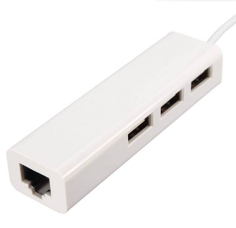 USB 3.1 Type C to Gigabit Ethernet Network with USB 2.0 Hub 3-port Cable LAN Adapter Combo for New Macbok Nokia N1 Tablet Chromebook Pixel 2015 & Other Type-C Supported Devices