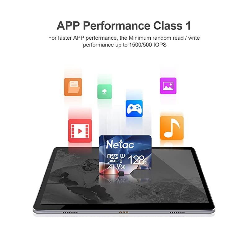 128GB micro SD Card microSDXC UHSI Memory Card with Adapter 100MBs 667X U3 C10 Full HD Video V30 A1 FAT32 High Speed Memory TF Card P500 for SmartphoneBluetooth speakerPCCameraVR