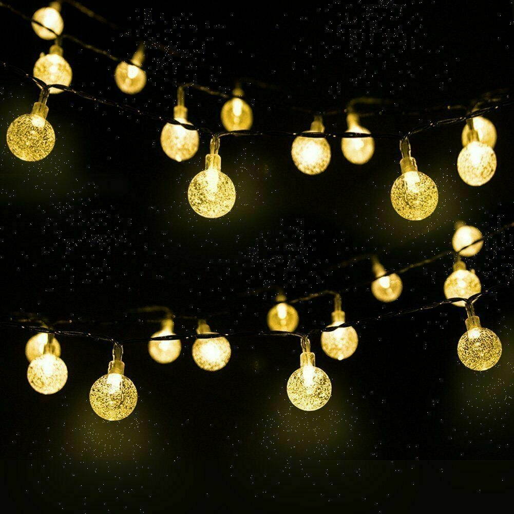 Solar Powered 30 LED String Light Garden Path Yard Decor Lamp Outdoor Waterproof
