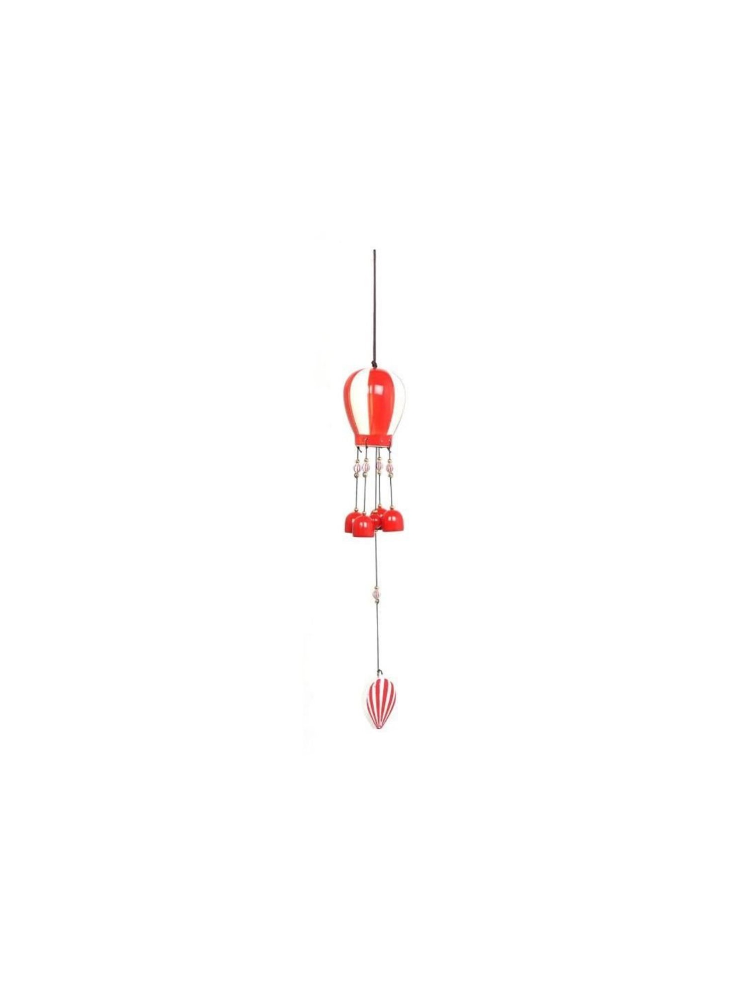 @home Orange Alloy Parachute Windchime