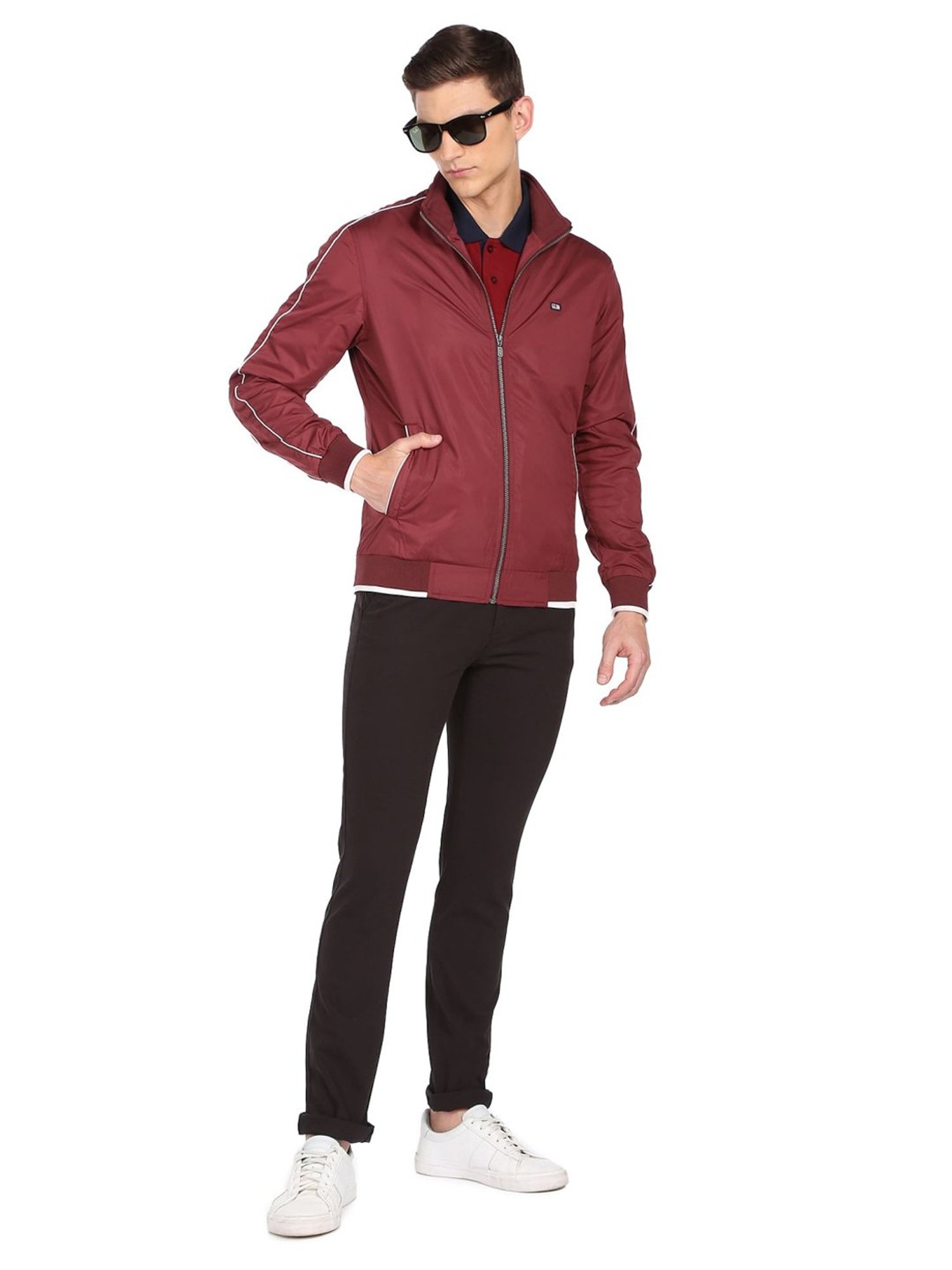 Hummel Grey Regular Fit Bomber Jacket