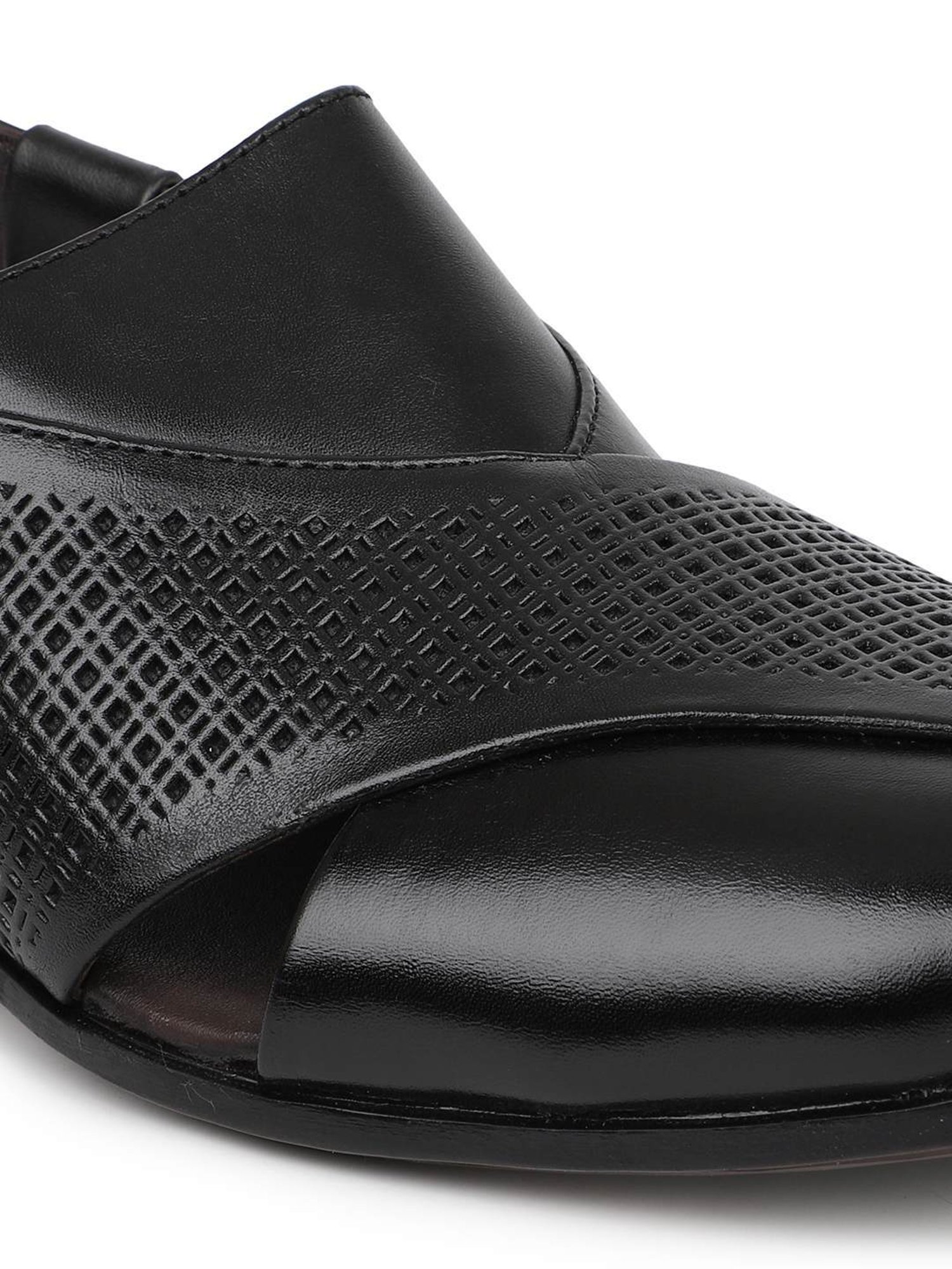 Privo by Inc.5 Men's Black Back Strap Sandals