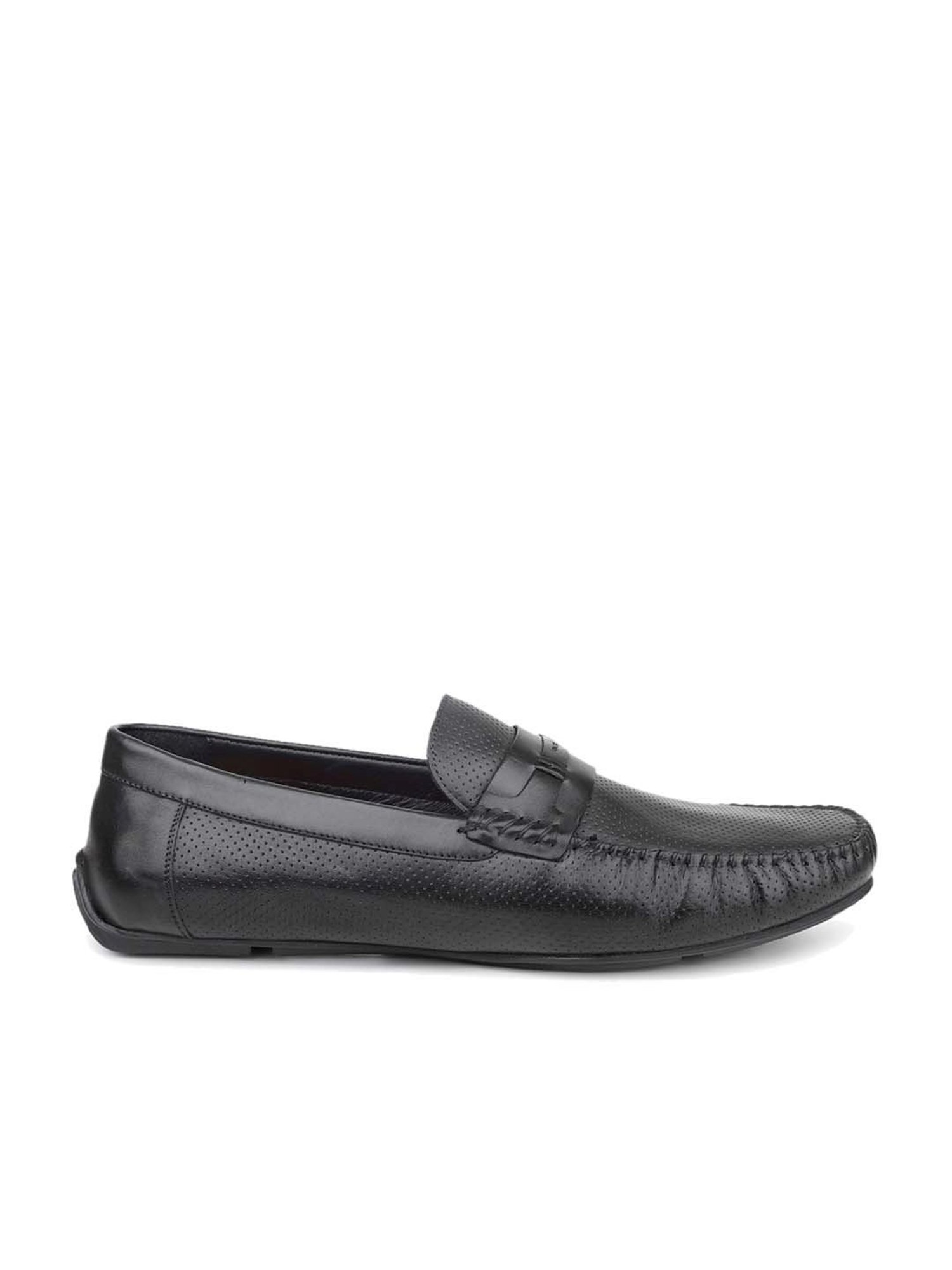 Atesber Men's Black Casual Loafers